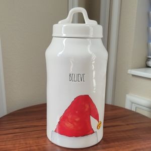 Rae Dunn Tall Believe Canister